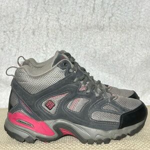 Columbia Womens Grey Wallawalla 2 Mid Omni Tech Waterproof Hiking Boots SZ 7